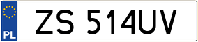 Trailer License Plate